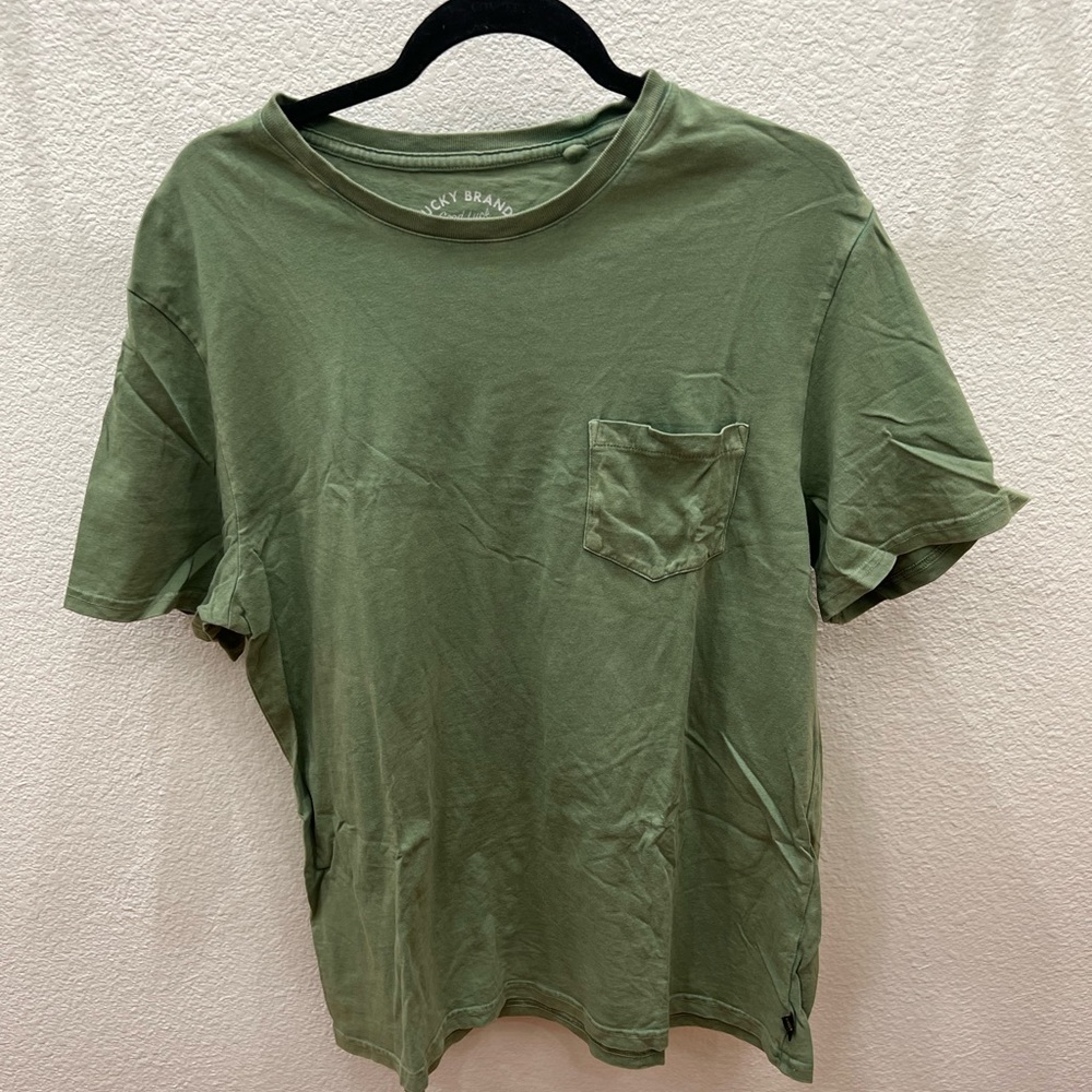 (BRAND NEW) Men’s Lucky Brand Pocket T-shirt Green
